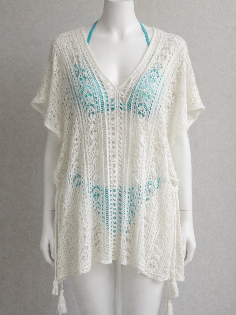Boho Crochet Swim Cover-Up – Beach Ready 🌊☀️